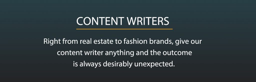 Content Writers