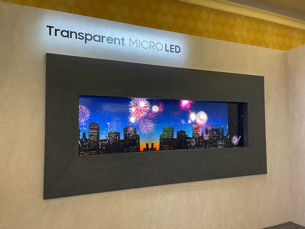 Samsung's New Transparent Micro-LED Boosts Picture Quality of See-Through Screens 